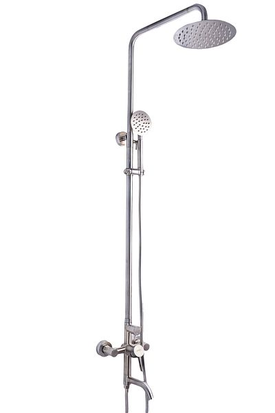 Trendy's Shower column, three functions, satin stainless steel TRENDY S