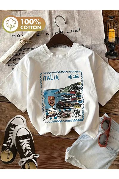 sole stories Premium Oversize Cut Short Sleeve Printed T-Shirt