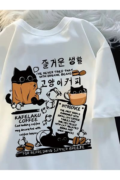 sole stories Premium Oversize Cut Short Sleeve Printed T-Shirt