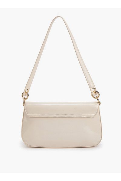 Flora Bella by Shoexpress Solid Shoulder Bag with Strap Handle and Flap Closure