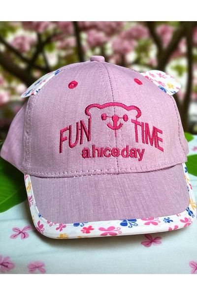Balgüneş Tekstil 1/3 Years Fun Time Girl's Cap (48-50 cm) Lilac