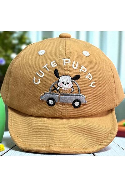 Balgüneş Tekstil 1/3 Years Puppy Boy's Cap (48-50 cm) Camel
