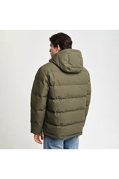 Gant Erkek Yeşil Kapüşonlu Mont