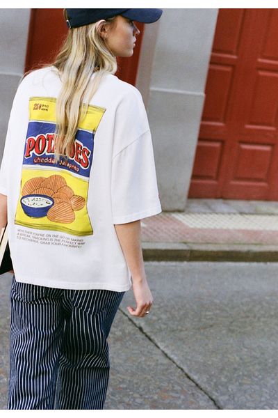 sole stories Premium Oversize Cut Short Sleeve Printed T-Shirt