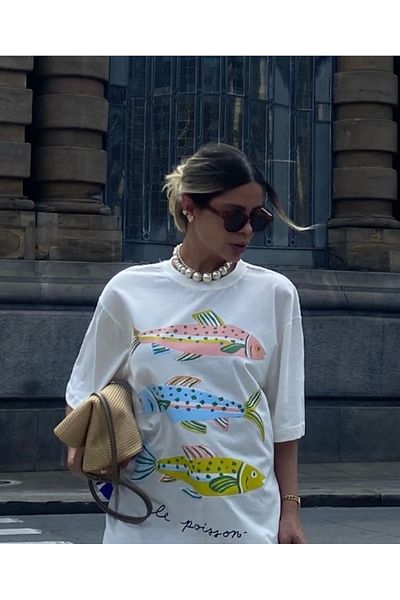 sole stories Premium Oversize Cut Short Sleeve Printed T-Shirt