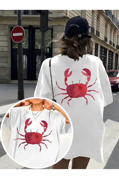sole stories Premium Oversize Cut Short Sleeve Printed T-Shirt