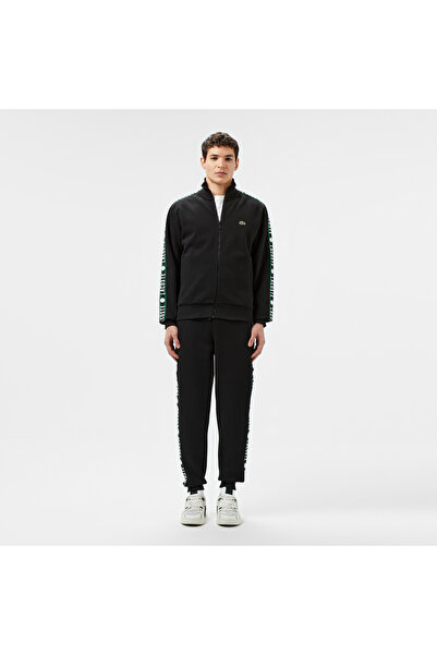 Lacoste Erkek Regular Fit Baskılı Siyah Eşofman Altı