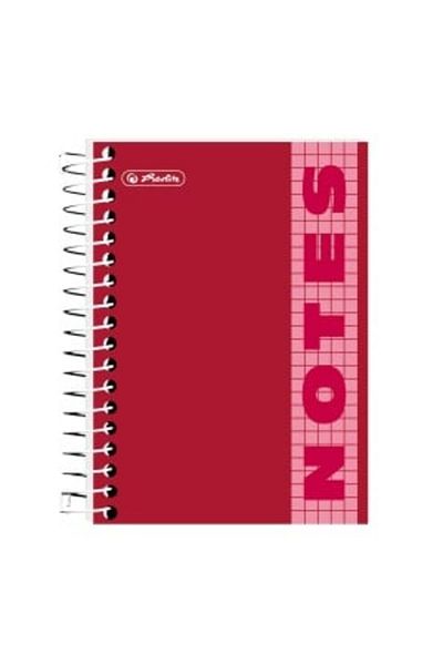 Herlitz Trend Spiral Notebook, Color Multicolor, Material Paper, Dimension 10x14 cm, 200 Sheets, Grid Format