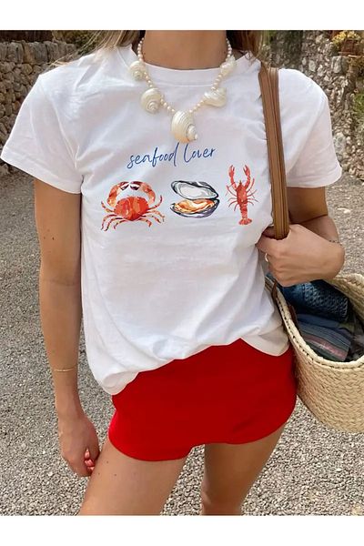 sole stories Premium Oversize Cut Short Sleeve Printed T-Shirt