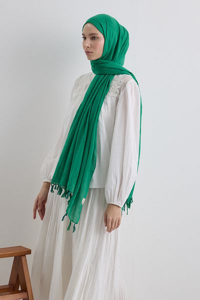 SOFT AKSESUAR Lilyum Tassel Cotton Shal