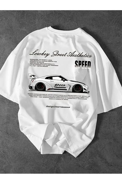 sole stories Premium Oversize Cut Short Sleeve Printed T-Shirt