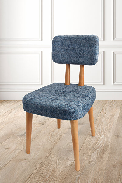 HAMUR Mutfak Yemek Odası Sandalyesi Rustik Modern Salon Oturma Odası Ahşap Kadife Doku Sandalye Orella