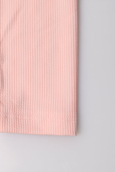 e-çocuk Basic Girl's Ribbed Leggings - 8001Sb