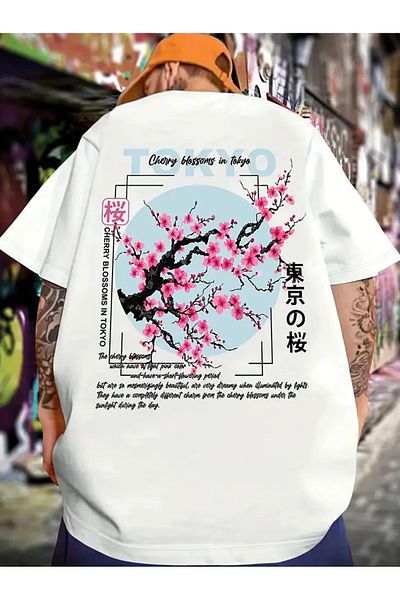 sole stories Premium Oversize Cut Short Sleeve Printed T-Shirt