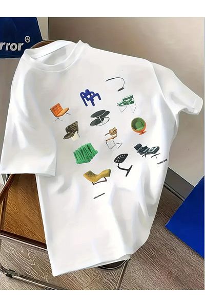 sole stories Premium Oversize Cut Short Sleeve Printed T-Shirt