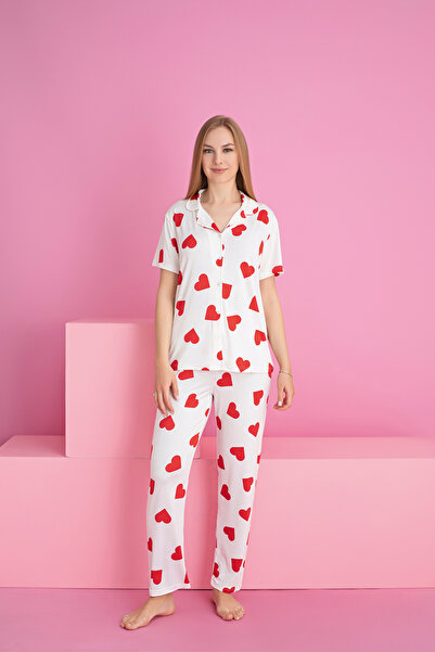 rindahomewear Γυναικείο Σετ Πιτζάμες ΜΙΛΑΝΟ με κουμπιά