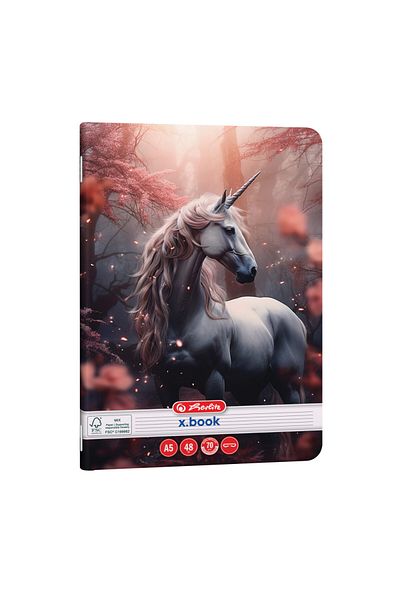 Herlitz Caiet A5, 48 de coli, Dictando, 70 g/m², model unicorni