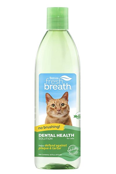 Tropiclean Fresh Breath No Brushing Clean Teeth Dental & Oral Care Gel for Cats, 2oz