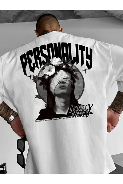 sole stories Premium Oversize Cut Short Sleeve Printed T-Shirt