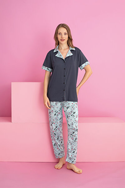 rindahomewear Ženski MILAN pidžama set sa dugmićima