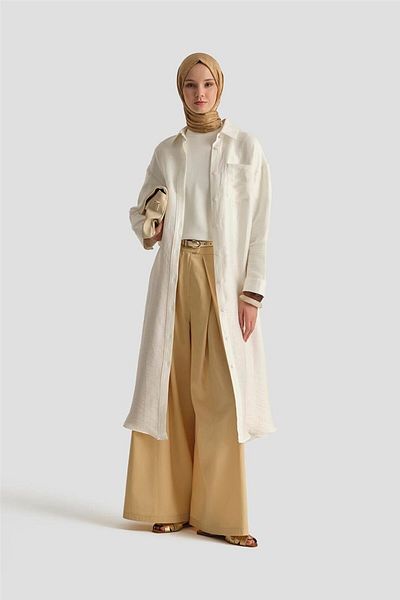 Armine Πουκάμισο Tunic 25Y4700 Λευκό