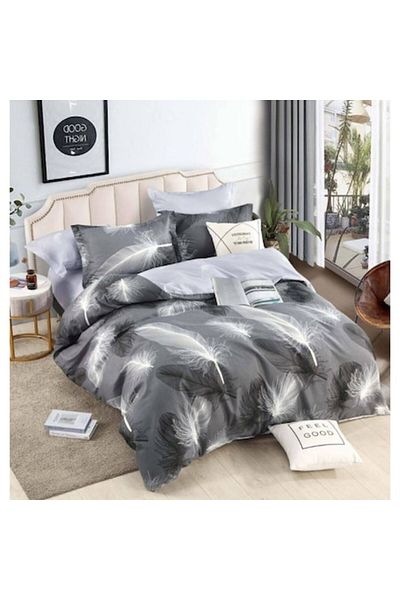 OEM Elegant Double Bed Linen Set, 6 Pieces, Cotton Finet