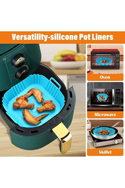 OEM Formă de silicon pentru friteuză cu aer și cuptor, pătrată, 20x20x6,5 cm