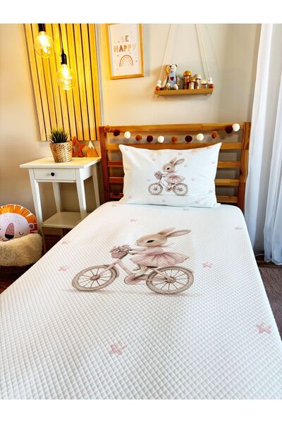 milroma طقم بيكيه مفرد مطبوع للأطفال والرضع مقاس 160x220 سم