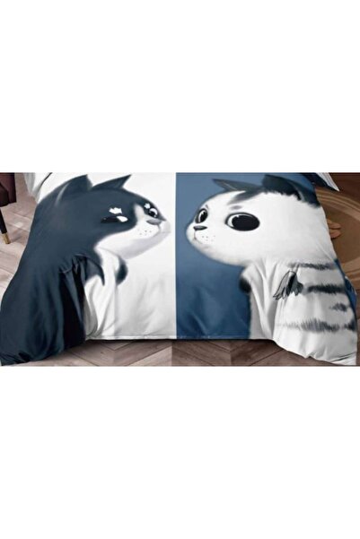 OEM Set de lenjerie de pat 3D Finet pentru 2 persoane, calitate superioară, 6 piese, MS STAR