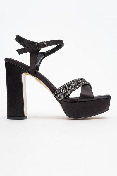Ataköy Ayakkabı Women's Stone Platform Thick Heel Shoes