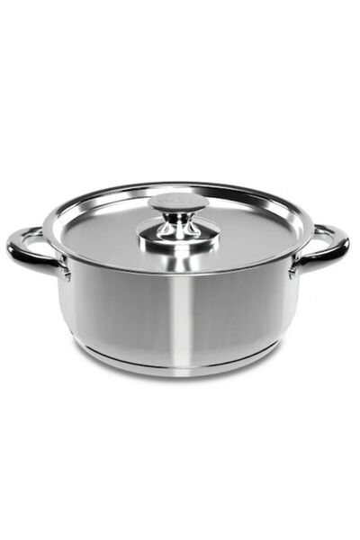 wei Oală din oțel inoxidabil cu capac, MS STAR, 26 cm, 6,8 litri