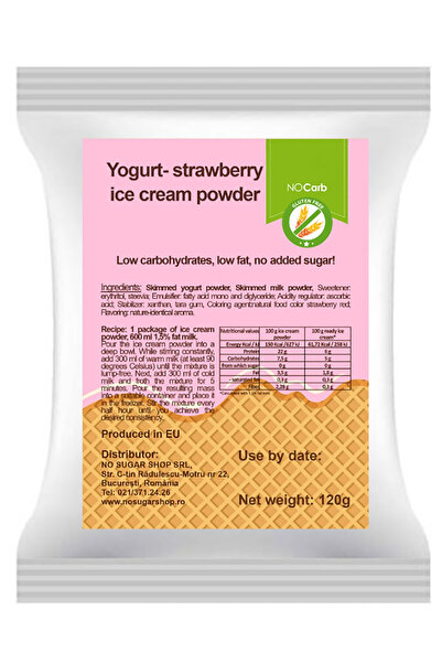 Perfect Keto Ketojenik, çilekli dondurma tozu 0 şeker Düşük Karbonhidratlı Ke...