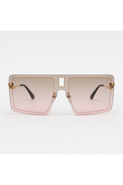 Toz Vintage Zarune Pink Gradient Vintage & Retro Unisex Sunglasses