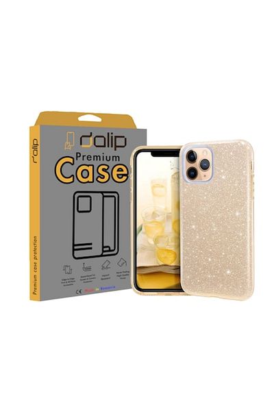 dalip Husa pentru iPhone 13 Pro Max, Glamorous Style, TPU, Gold