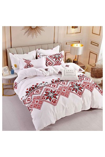 OEM Elegant Double Bed Linen Set, 6 Pieces, Cotton Finet