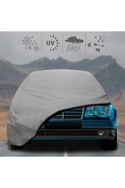 ULTRASHOP Mercedes Benz E W124 Oto Branda Su Geçirmez Miflonlu Araba Brandası Klipsli Araba Çadırı