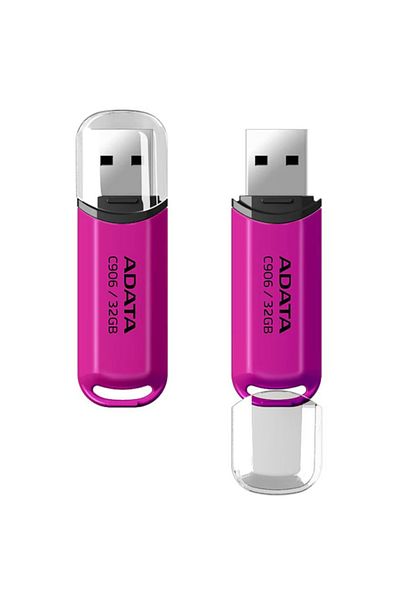 Adata Ac906 32gb Usb Stick, Usb 2.0, Compact And Reliable, Pink