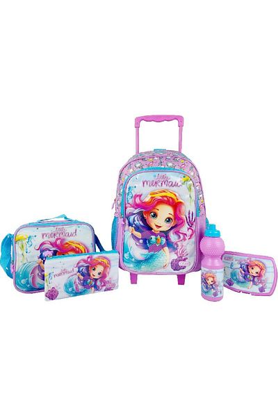 Roco Little Mermaid 5-in-1 Value Set Trolley Bag with Accessory – 17 Inch Magical School Set