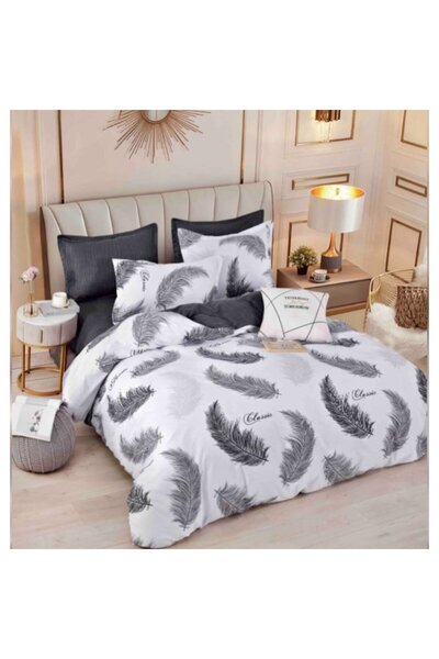 OEM Elegant Double Bed Linen Set, 6 Pieces, Cotton Finet
