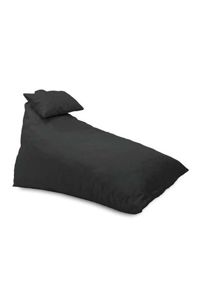 Pufrelax Fotoliu puf, Kudos, perna inclusa, material impermeabil, Gri inchis