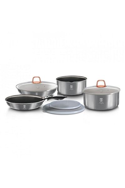 OEM Set oale si tigai marmorate cu maner detasabil (9 piese) din aluminiu forjat Moonlight Collection Be