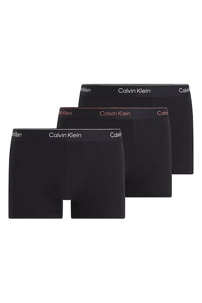 Calvin Klein , Set of Boxers in Cotton Blend - 3 Pieces, Black, S