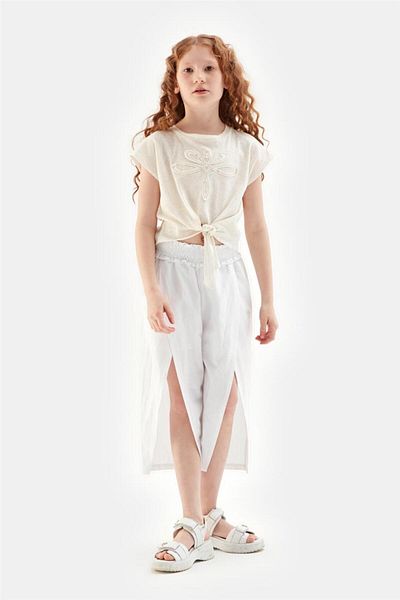 Tyess Girl Beige Tshirt
