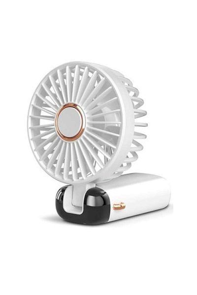 OEM Ventilator portabil cu afișaj LED, 5 viteze, alb, 3000mAh