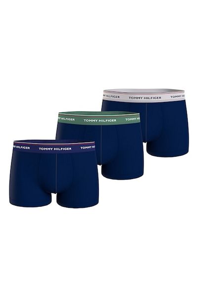 Tommy Hilfiger , Set of boxers with logo waistband - 3 pairs, Ultramarine Blue, Electric Green, L