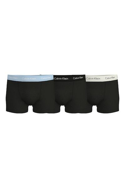 Calvin Klein , Set of boxers with logo - 3 pairs, Ivory white, Black, Lavender blue, M