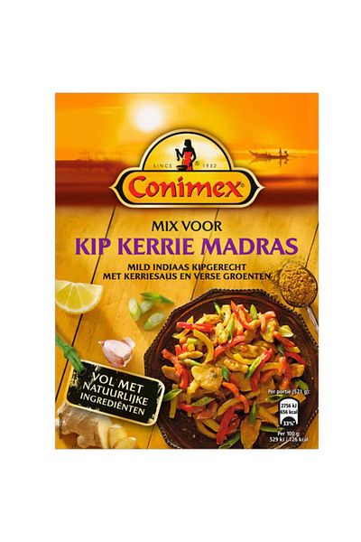 Conimex Asian chicken curry spice mix (46g+15.5g)