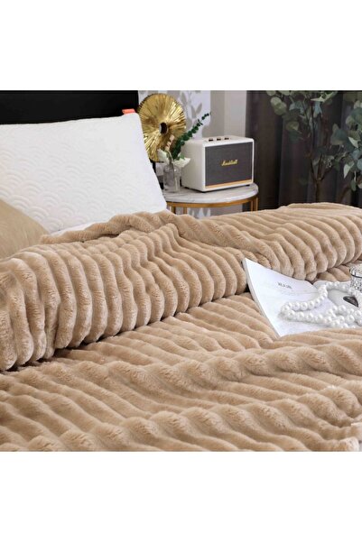 OEM Cocolino blanket, 200x230cm, 3D effect, beige