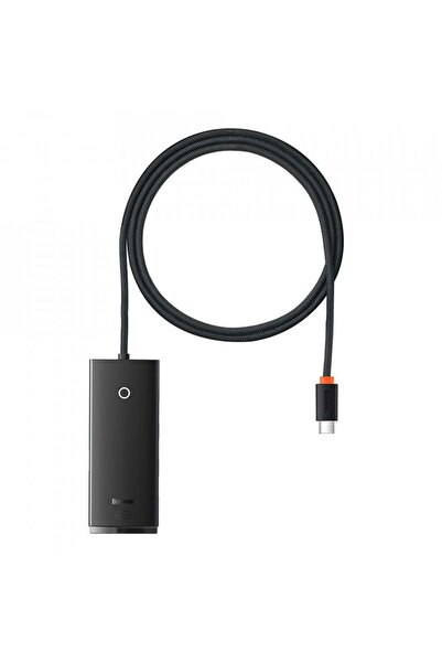 Baseus Adaptor Hub Tip-C la 4x USB 3.0, 1x Tip-C, 1 metru, - Negru