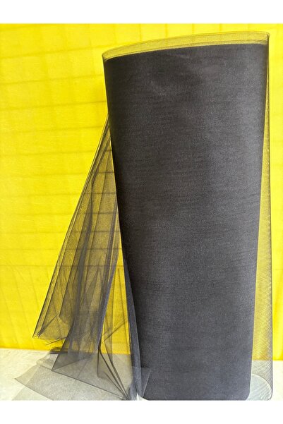 Rima Tasarım Siyah Kristal Süsleme Tülü 100x300 cm – Söz, Nişan, Nikah, Çeyiz...